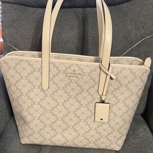 Kate Spade Floral Cream Tote